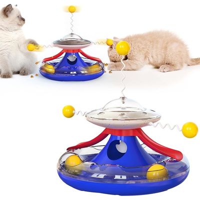Gatto auto-piacere giocattolo mulino a vento spinner palla per il gioco interattivo popolare