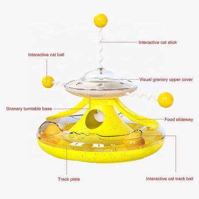 Gatto auto-piacere giocattolo mulino a vento spinner palla per il gioco interattivo popolare