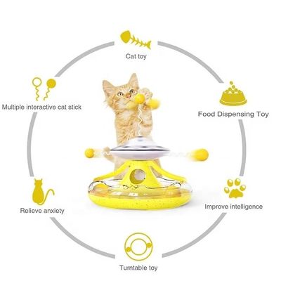 Gatto auto-piacere giocattolo mulino a vento spinner palla per il gioco interattivo popolare