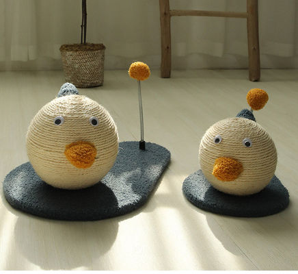 ODM Designs Cat Scratch Toy Sisal Rope Ball Loop di esercizio per il divertimento gioco e Kitty riposo