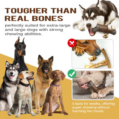 Servizio di personalizzazione fornito TPR giocattolo durevole giocattolo da masticare per cani per masticatori aggressivi