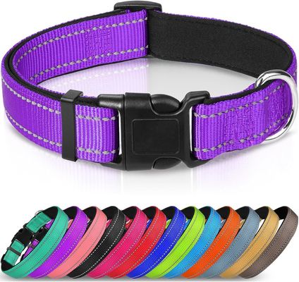 Logo personalizzato Collare da cane in neoprene morbido Respirante e confortevole per cani attivi