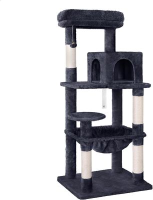 Servizio di personalizzazione Fornito 143cm Cat Tree con Plush Perch Multi-Level Cat Tower