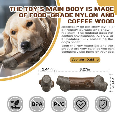 Giochi per cani da masticare Interattivo per pulire i denti Osso indistruttibile Nylon/TPR Gioco a strillare