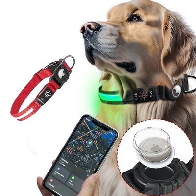 Soft Comfortable Advantage Collare per cani a LED personalizzato con custodia tracker