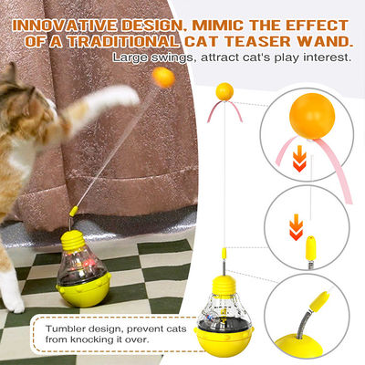 Stimolare l'interesse del gatto Movimento interattivo viola giocattolo per animali domestici con alimentazione gravitazionale
