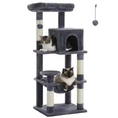 Cat Furniture Pet House Centro di attività interna con giocattolo da graffio e palla appesa