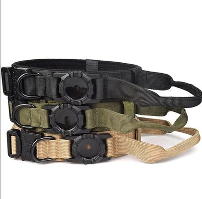Collare di allenamento per cani di nylon per correre camminare escursioni Airtag Tracker Protective Case ora