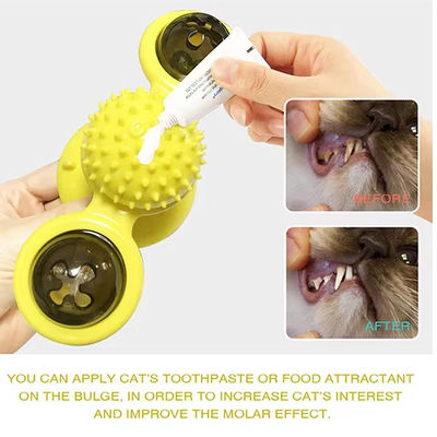 Dispensatore alimentare TPR Interattivo Giochi per gatti Disegno giocattolo per animali domestici per gatti interni Materiale ABS