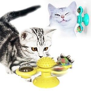 Divertite i vostri gatti con un giocattolo sicuro ed ecologico con una tazza di aspirazione a parete