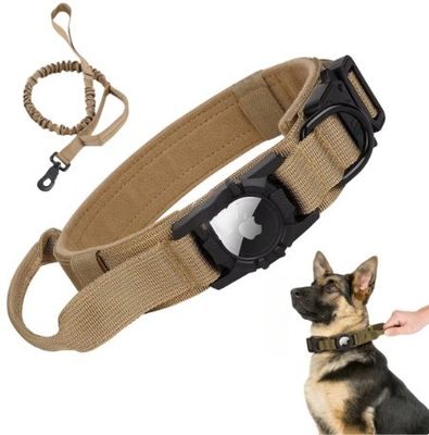 Collare per cani Eco-friendly Collare per animali da compagnia regolabile in nylon con Air Tag GPS Tracker Dog Leads