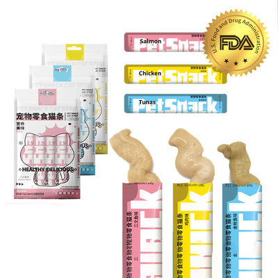 Spasto multiforme 55% Carne bastoncino per gatti Snack per cani 15g/pcs Carne fresca dolcissime per cani