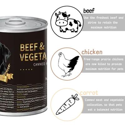 Alimenti in scatola per cani a sapore misto per OEM/ODM