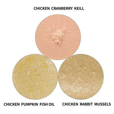 Sapore di pollo gustoso Sapore di pesce Sapore umido Alimenti per animali da compagnia Gatti dolcetti Salsa umida Alimenti per cani