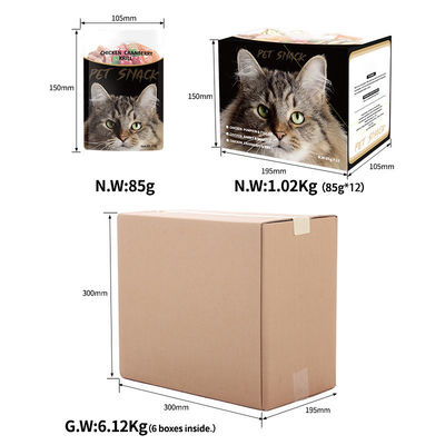 Sapore di pollo gustoso Sapore di pesce Sapore umido Alimenti per animali da compagnia Gatti dolcetti Salsa umida Alimenti per cani