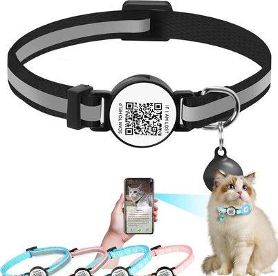 Logo personalizzato Collare per addestratori per animali accettabile con codice QR Materiale poliestere morbido