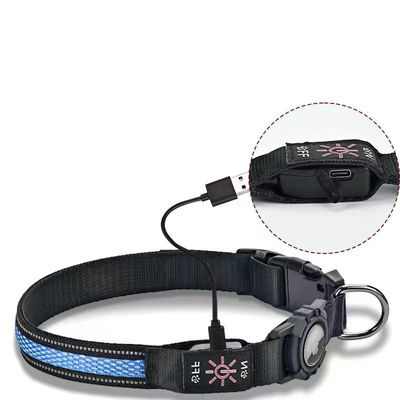 Collare per cani attivo a LED regolabile USB ricaricabile