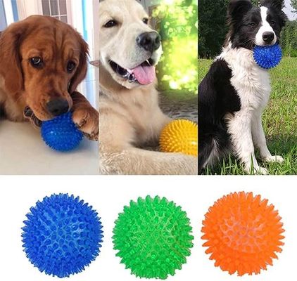 TPR Squeaky Tooth Cleaning Ball giocattolo per cani per allenamento e masticazione dei denti degli animali domestici