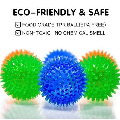 TPR Squeaky Tooth Cleaning Ball giocattolo per cani per allenamento e masticazione dei denti degli animali domestici