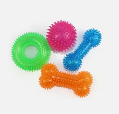 Giocattoli da masticare morbidi per cani Forma ossea TPR resistente per allenamento interattivo e pulizia dei denti