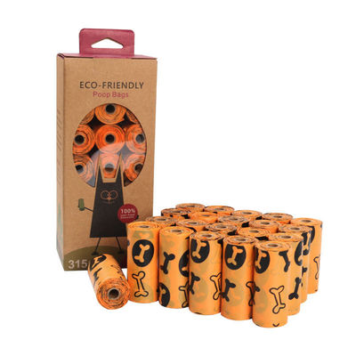Personalizzare il logo Pet Poop Sacchetti puliti EPI biodegradabile Cane Gatti Sacchetti per rifiuti 315 Conteggio