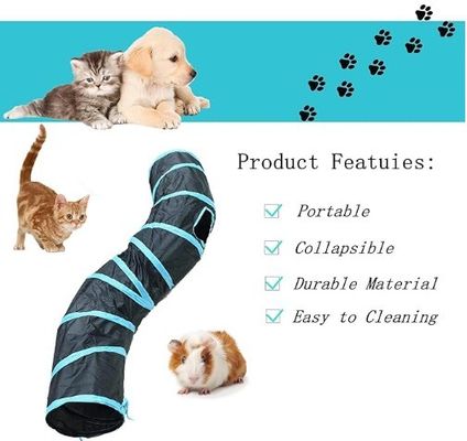 Servizio di personalizzazione fornito 4 Way Cat Tunnel Bed Pop-up Collapsible Pet Tube Toy