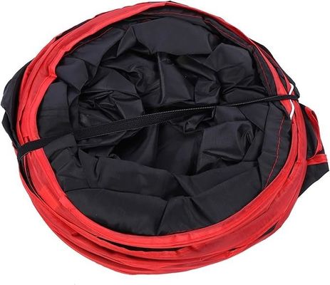 Peek Hole e Toy Ball Stile durevole Pet Cat Tunnel Tube 3-Way Collapsible per gatti interni