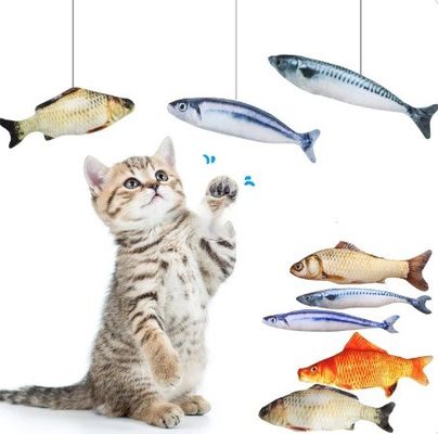 Interattivo Gatto Gioco Divertente Reale Pesce Flopping Catnip Giochi per gatti per piccoli animali
