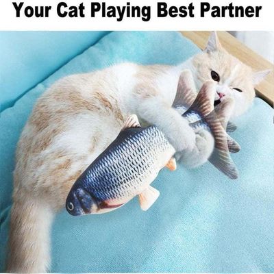 Interattivo Gatto Gioco Divertente Reale Pesce Flopping Catnip Giochi per gatti per piccoli animali