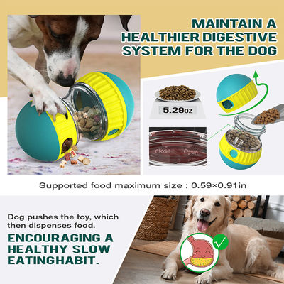 Gioco interattivo per cani con palla di alimentazione lenta, giocattolo per gatti e cani piccoli