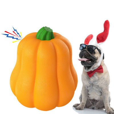 Grandi palle giocattolo di zucca per cani palle da masticare TPR durevole per allenamento e pulizia dei denti