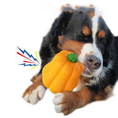 Grandi palle giocattolo di zucca per cani palle da masticare TPR durevole per allenamento e pulizia dei denti