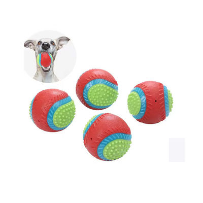 Logo personalizzato Acceptabile giocattoli per animali Indistruttibile palla da tennis per cani per sport all'aria aperta