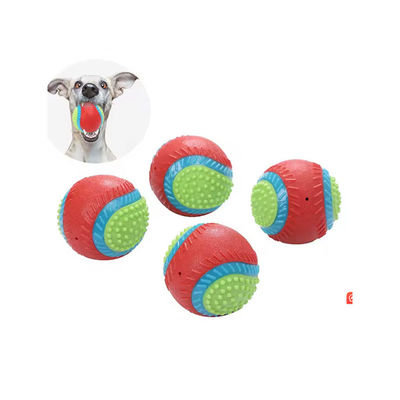 Giocare giocattoli per cani Ballo indistruttibile di gomma naturale a rimbalzo alto per masticatori aggressivi