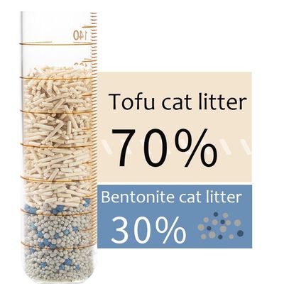 Sabbia morbida biodegradabile Tofu Cat Litter Low Tracking Strong Clumping Disegni ODM per gatti