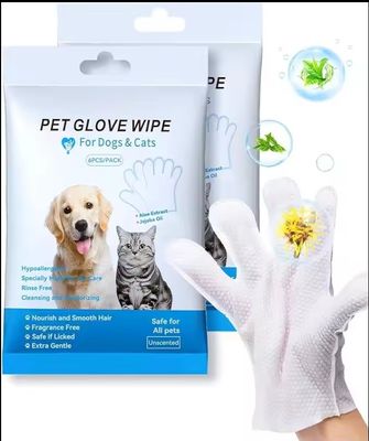9.6in*12.6in Guanti per la cura degli animali per la vita quotidiana Eco-friendly e usa e getta