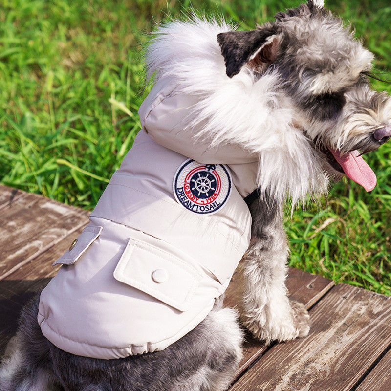Giubbotto esterno doggie impermeabile al vento regolabile per cani di piccole e medie dimensioni
