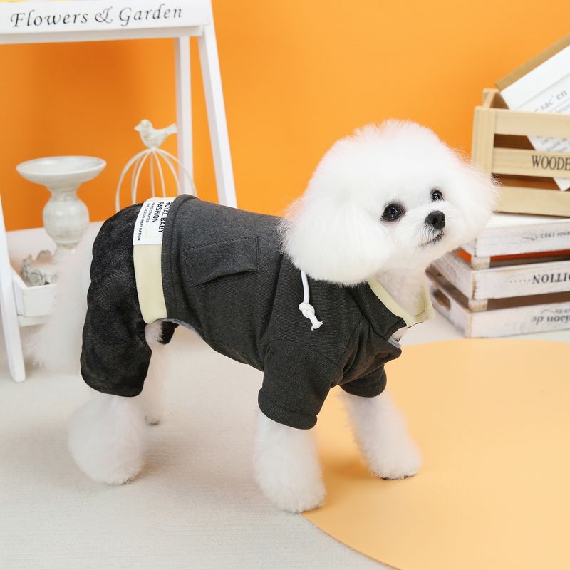 Comodo cappotto per cani caldo 2 strati di velluto rivestito abiti invernali a maglia classici