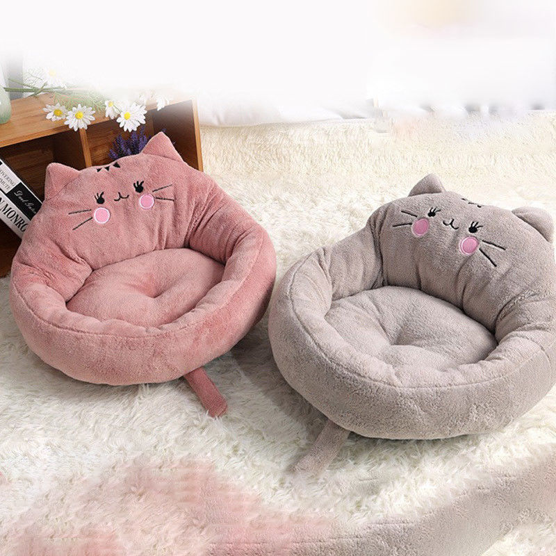 Comodo, ecologico, corto, di peluche, lavabile, casa per gatti per cani piccoli, chihuahua