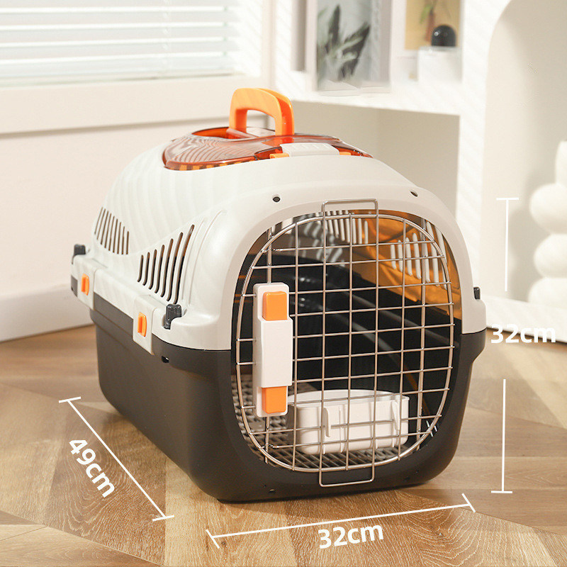 Busta da viaggio in PP per animali da compagnia per gatti, portabicchieri a superficie dura, scatola di trasporto aereo per cani e gatti di piccola taglia