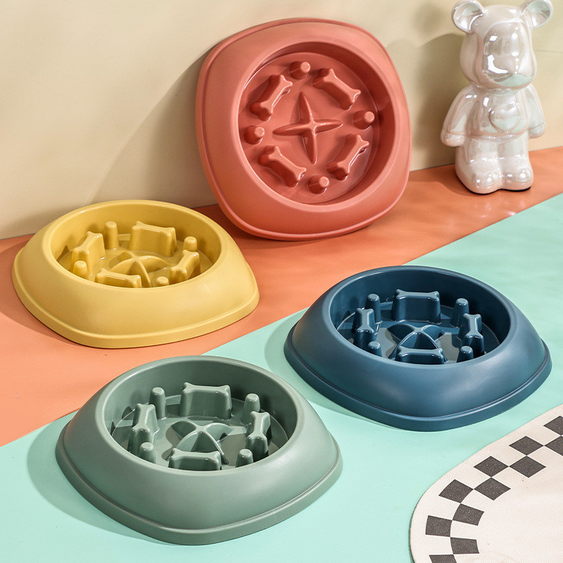 Anti-spilla Slow Food Bowl per animali di piccola e media taglia Logo personalizzato accettabile