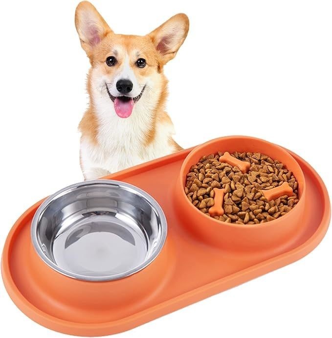 Ciotola di cibo per cani a alimentazione lenta con design anti-discarica e vantaggio ecologico