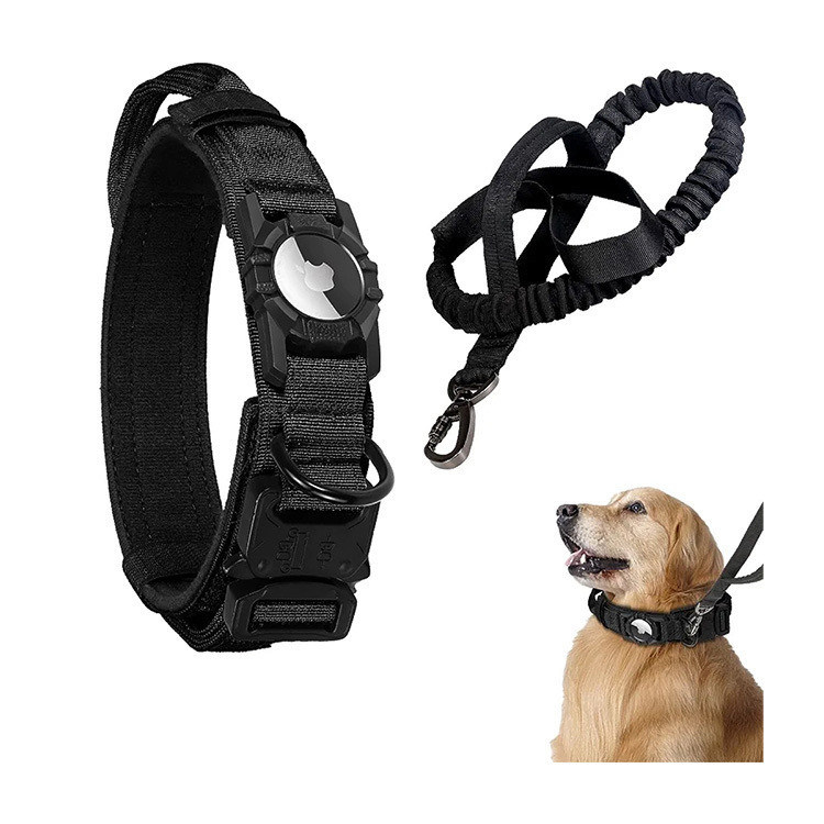 Tracker GPS personalizzato Air Tag Collare per cani con nylon regolabile e design pesante