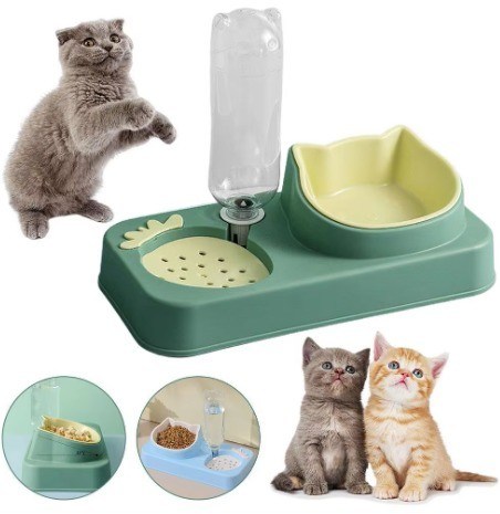 Easy Carry Pet Bowl Anti-Knock Automatic Drinking Water Dog Bowl con protezione contro la bocca bagnata