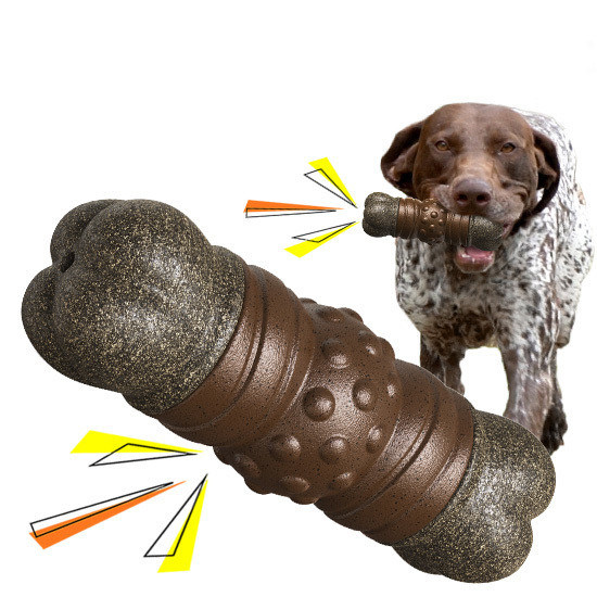 Stile di moda sostenibile Cane Gioco strillato bastone Osso per la pulizia dei denti giocattoli da masticare