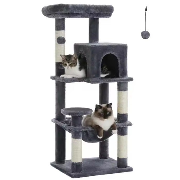 Cat Furniture Pet House Centro di attività interna con giocattolo da graffio e palla appesa