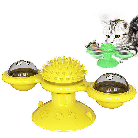 Divertite i vostri gatti con un giocattolo sicuro ed ecologico con una tazza di aspirazione a parete