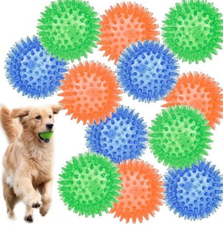 Non tossici e rispettosi dell'ambiente Giocattoli per cani TPR cani giocattoli da masticare palline per la pulizia dei denti