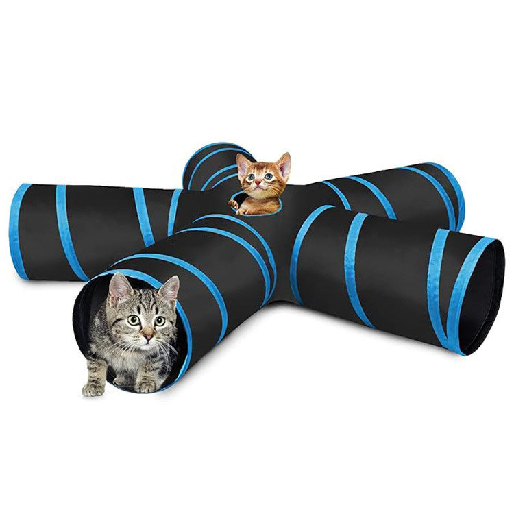 Stile popolare Foldable Soft Cat Circle Tunnel Toy Square Detachable Felt Cat Scratcher Tunnel