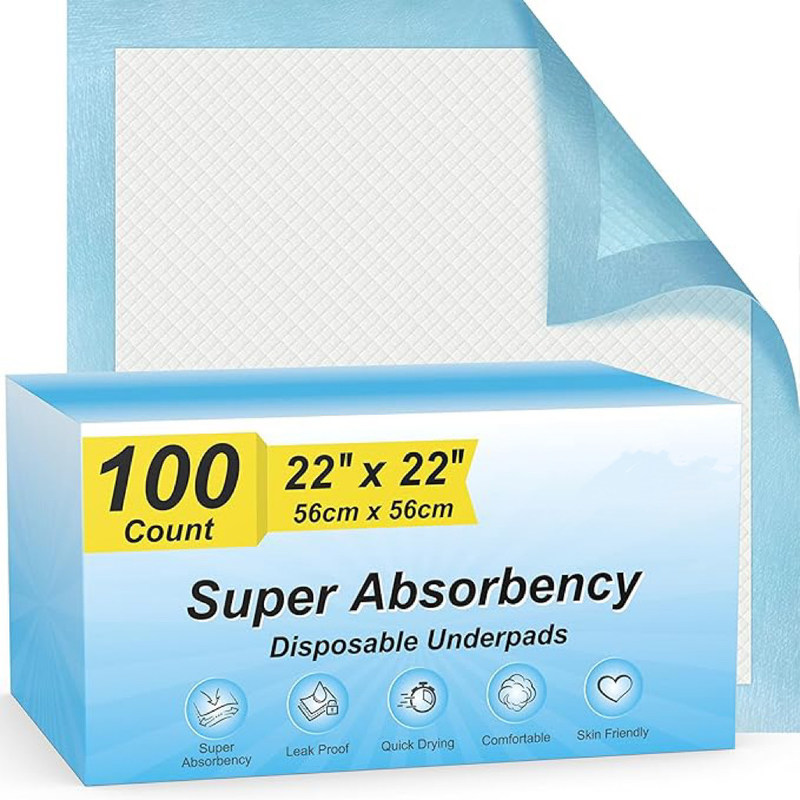 56*56cm Animali piccoli Pad di addestramento per animali domestici con pannolino sanitario monouso a prova di perdite